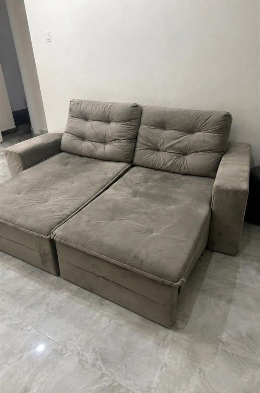 Sofá Retrátil Cinza!? - Foto 2