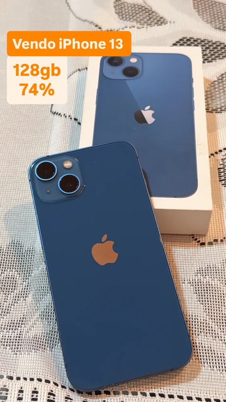 IPHONE 13 PERFEITO ESTADO - Azul - 128gb - Celulares e Smartphones