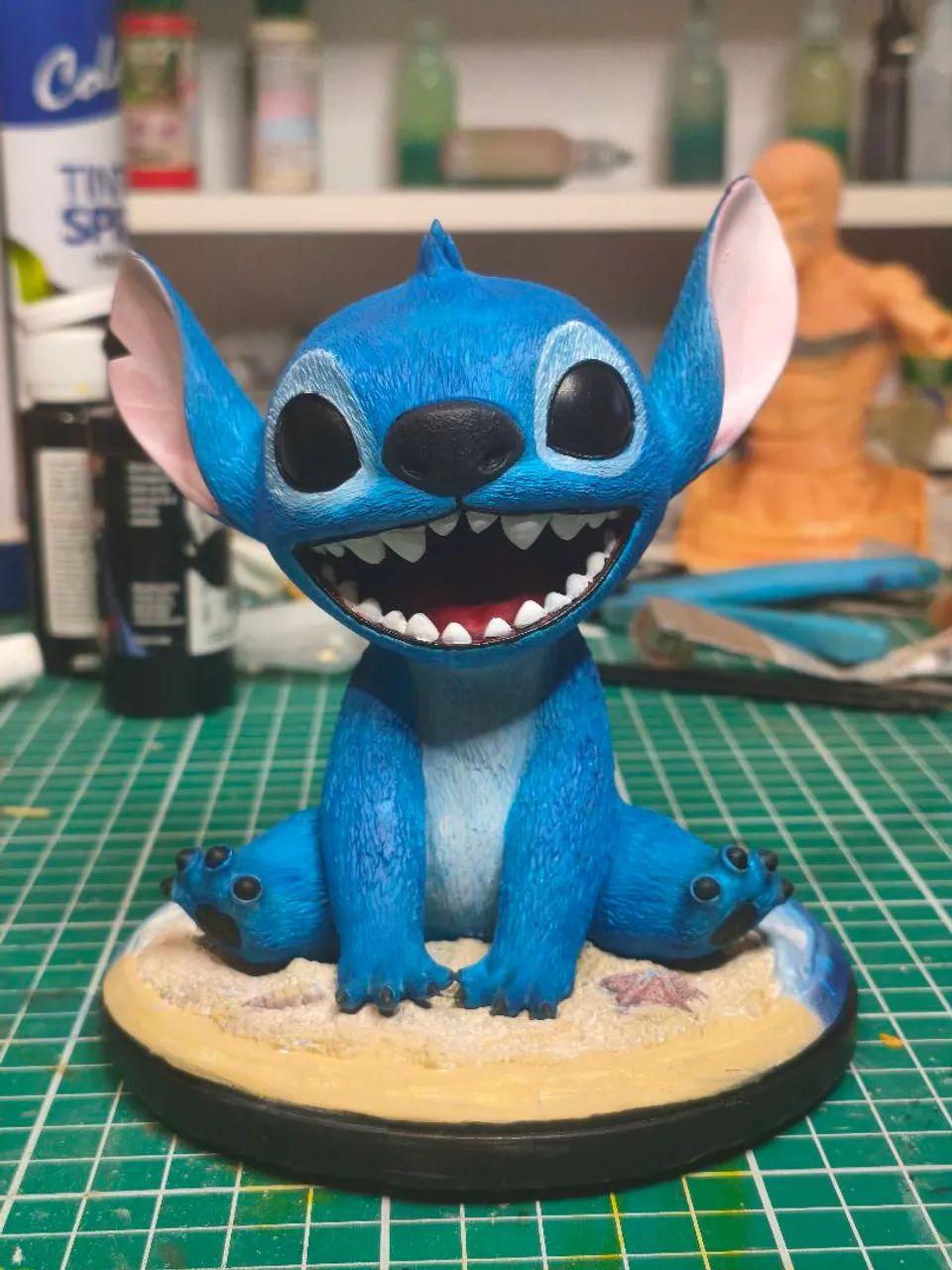 Luffy - Stitch - Colecionavel - Estátua resina - enfeite - figure - Foto 2
