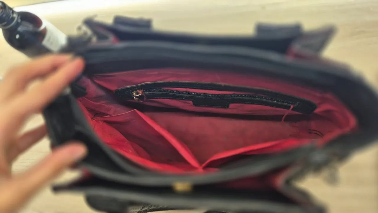 BOLSA COURO&CIA PRETA - Foto 3