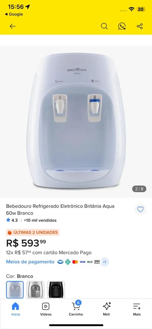 Filtro de água / bebedouro 