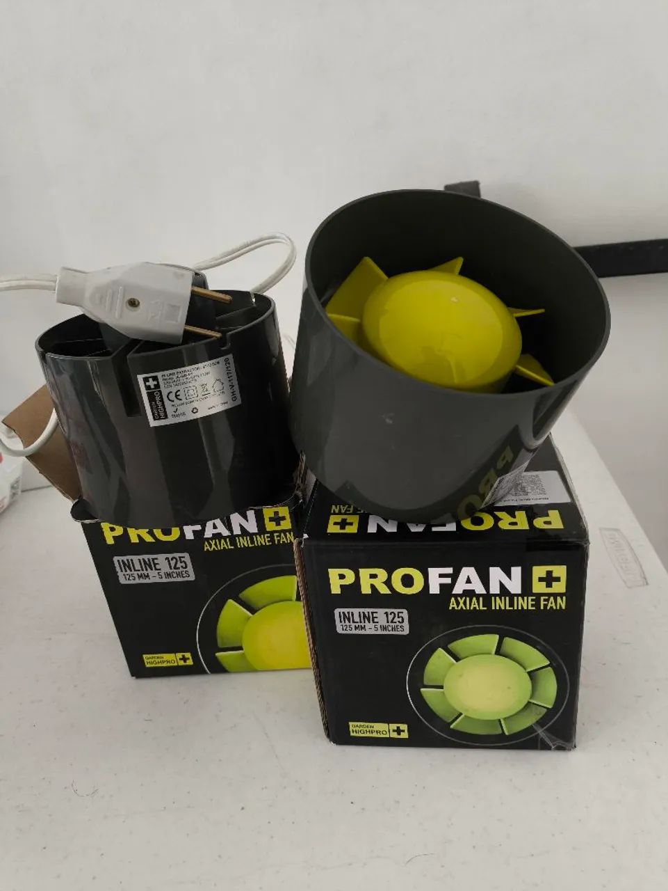 2 exaustores inline 125 mm 