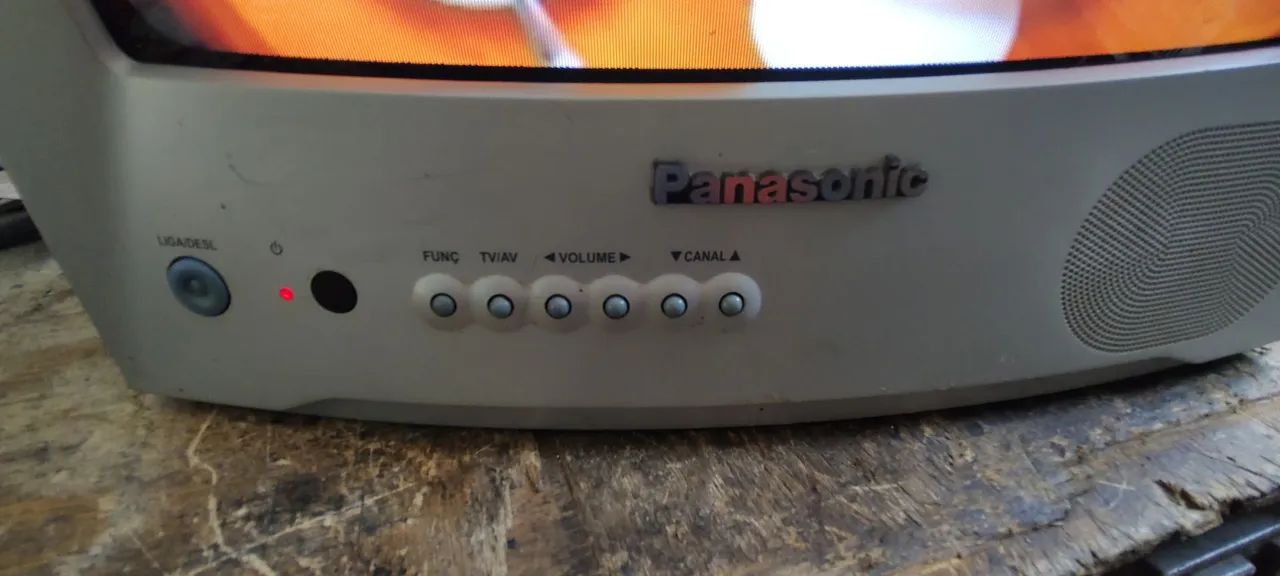Tv Panasonic 14 polegadas funcionando perfeitamente para retro game - Foto 3
