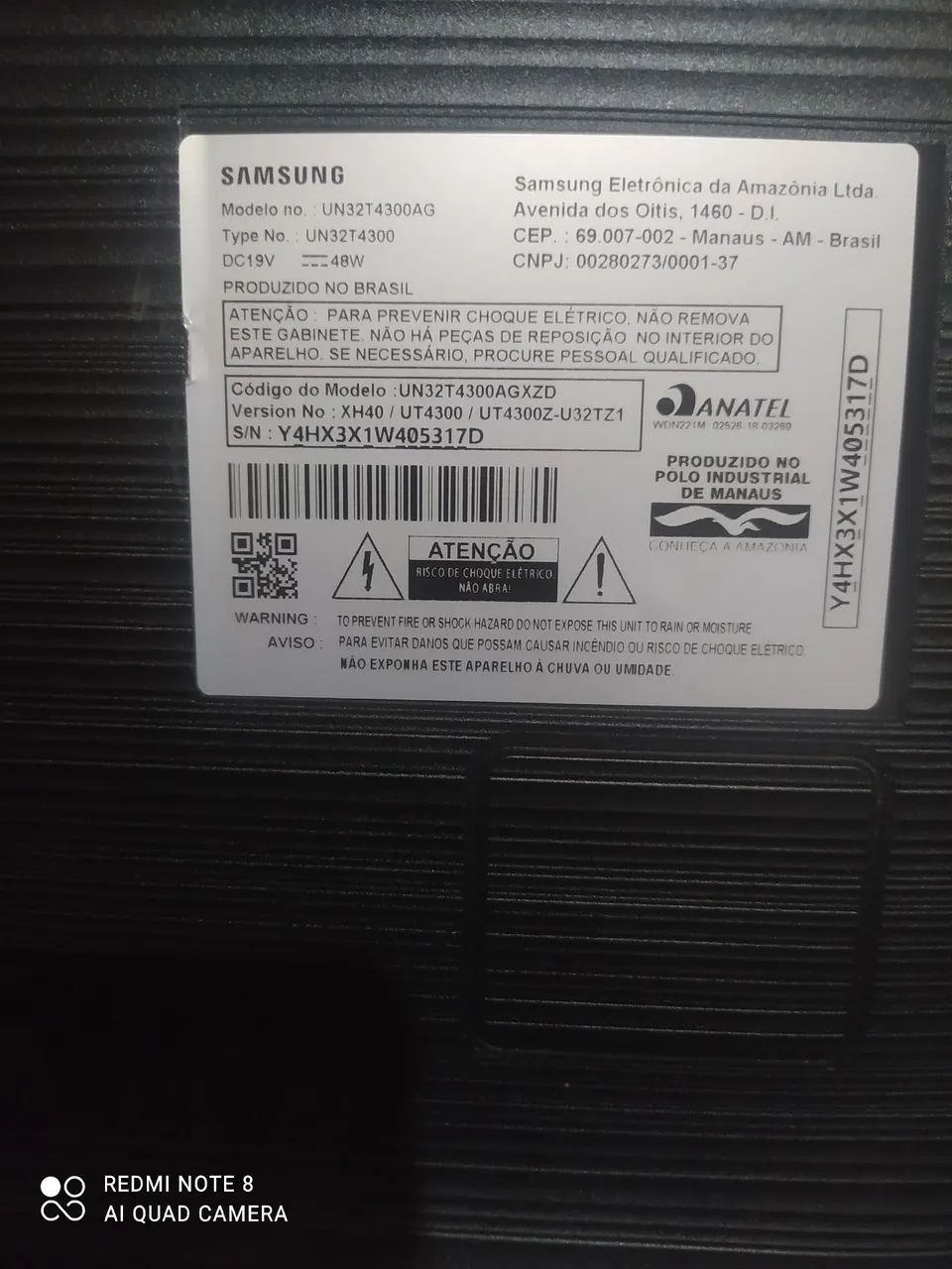 Smart 32 tela quebrada 