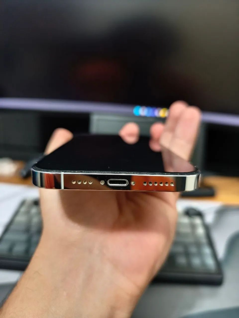 iPhone 13 Pro Max Branco 128gb - Foto 5