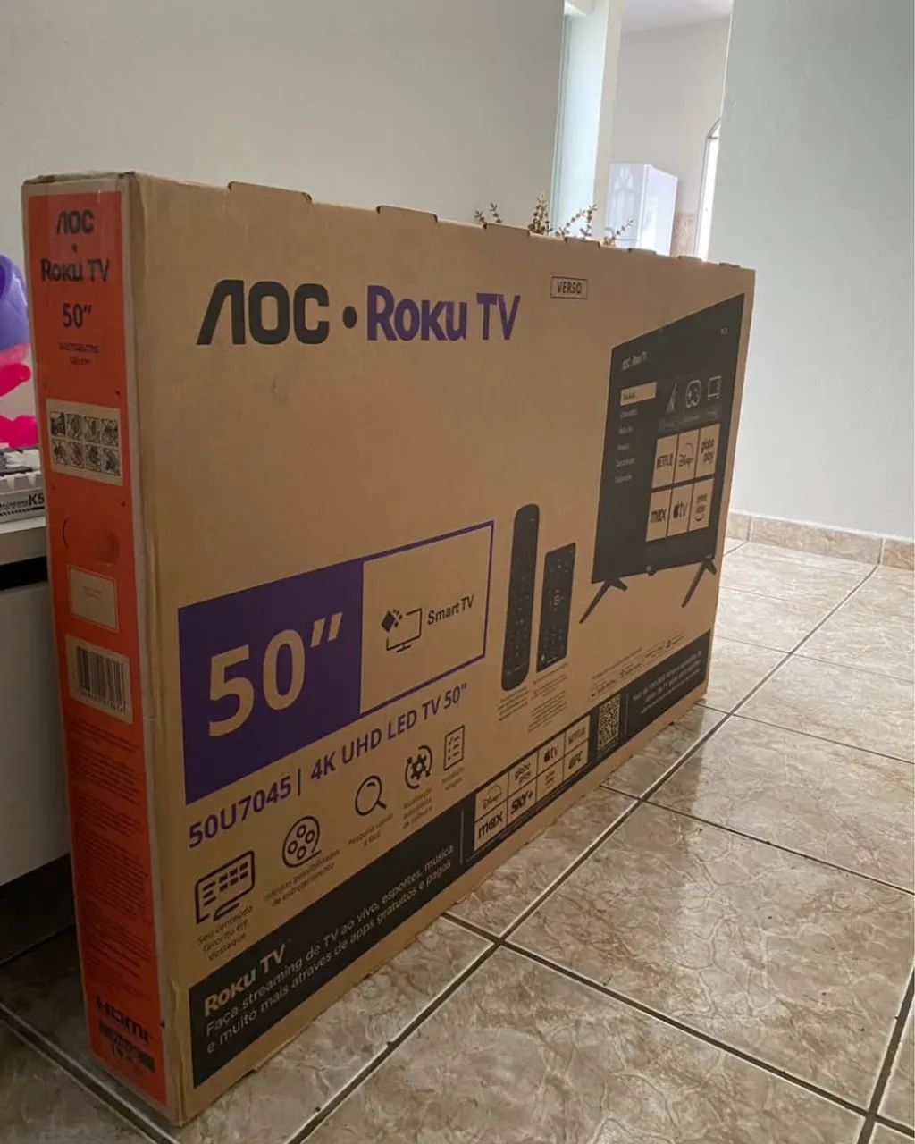 Smartv 50 polegadas 4K AOC nova lacrada  - Foto 3