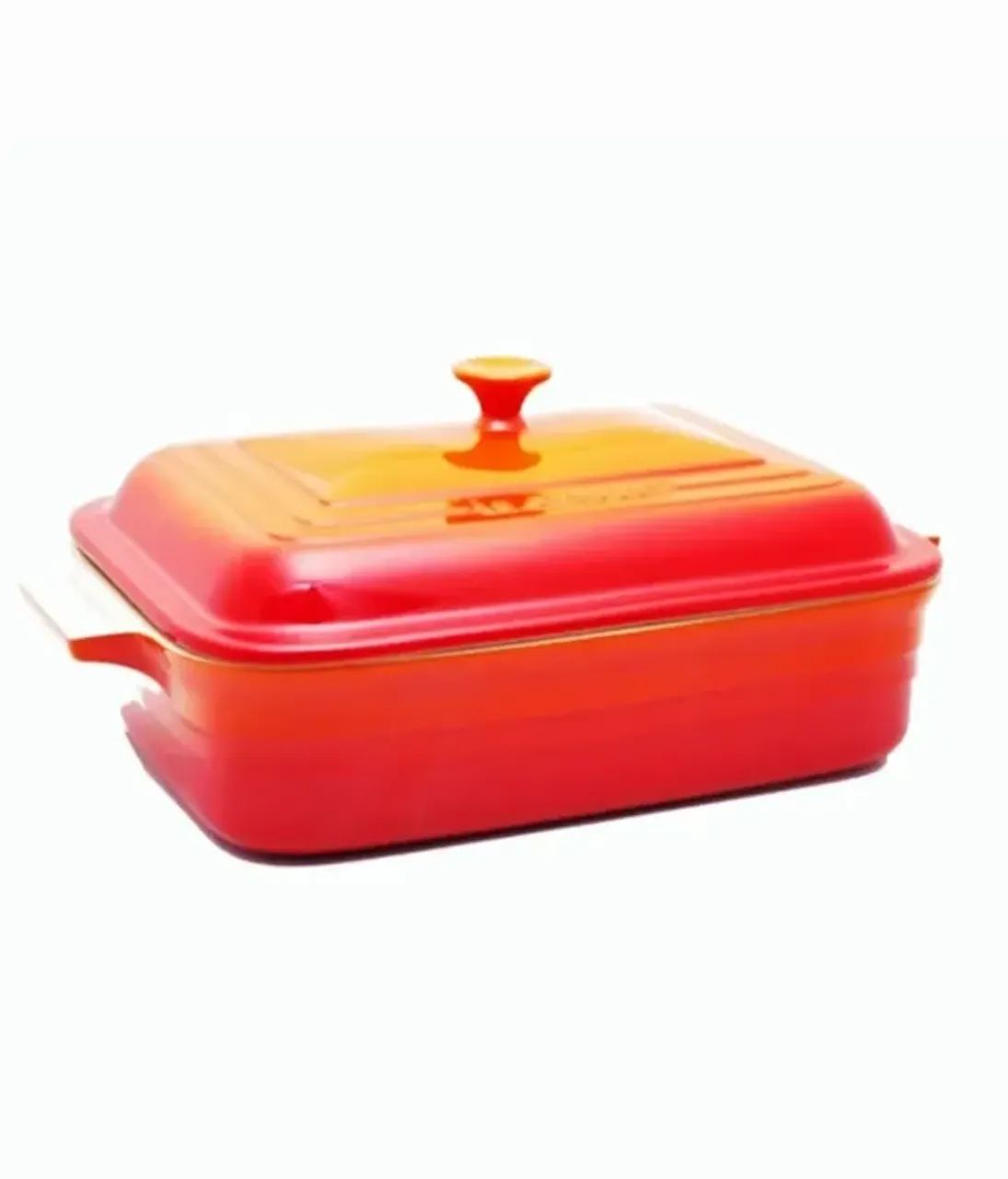 Travessa Com Tampa Laranja Le Creuset