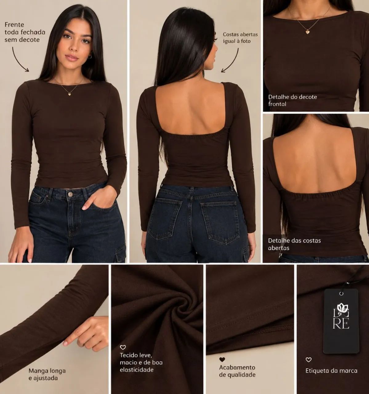 Blusa poliamida nova