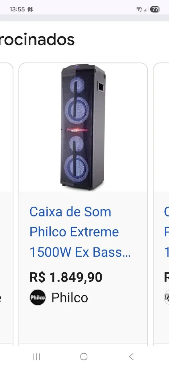 Caixa de som philco Extreme 1500w
