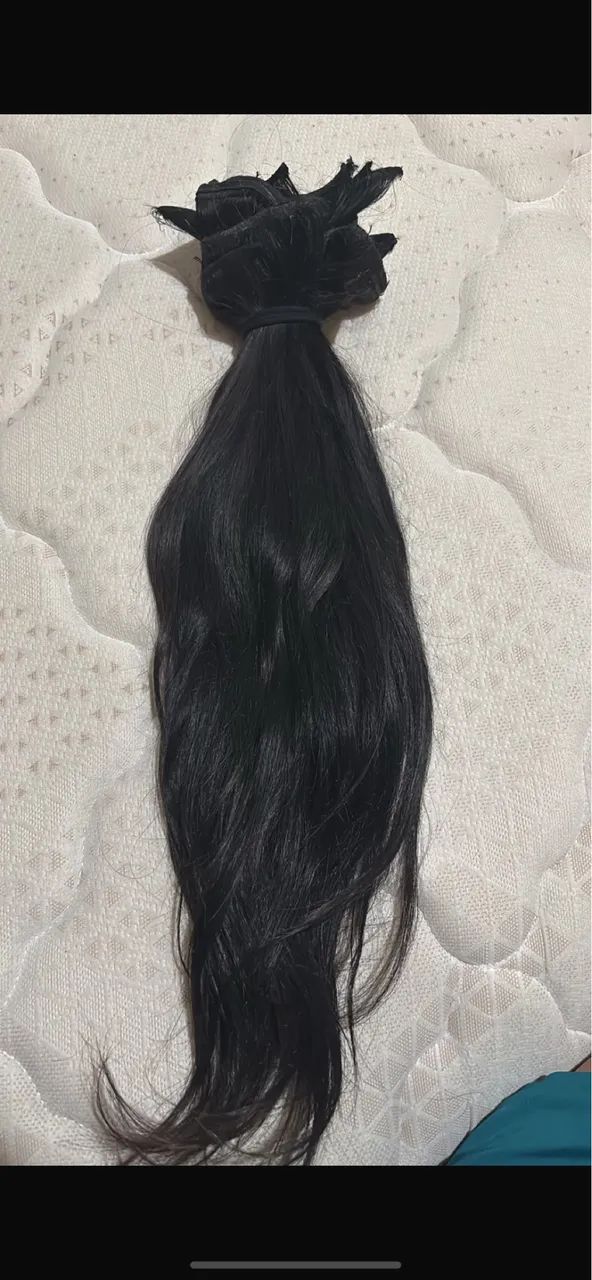 Vendo cabelo indiano 60 cm 280 cor preto  - Foto 2
