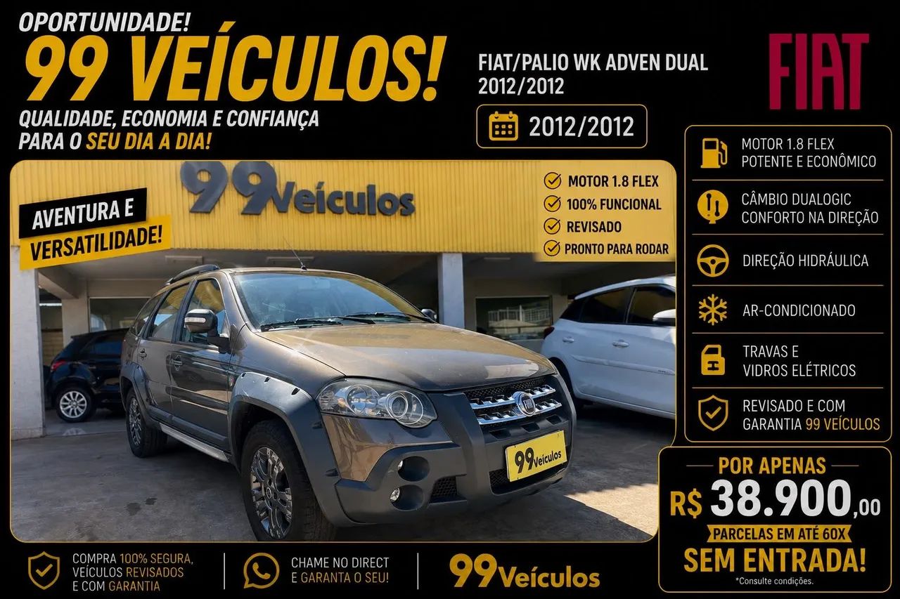 Fiat Palio Week. Adv. Italia 1.8 Flex 16V 2012