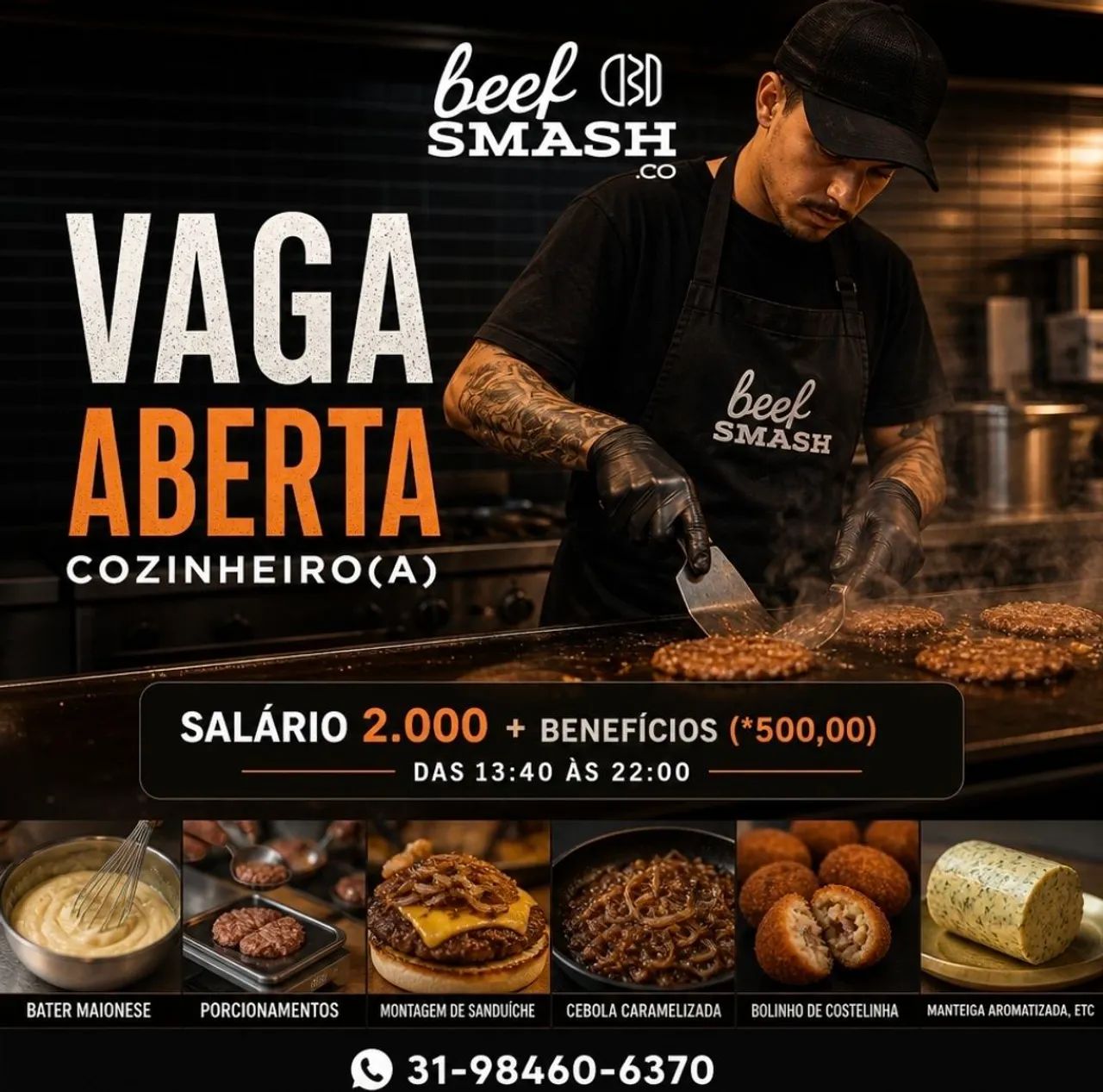 Cozinheiro (a) Beef Padre Eustáquio 