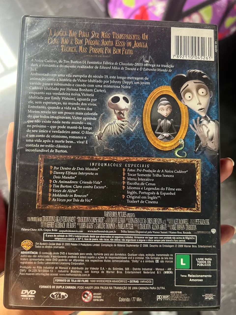 DVD original - A Noiva Cadáver  - Foto 3