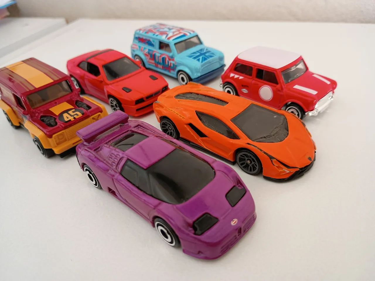 Lote Hot Wheels Loose - Maserati, Lamborghini, Bugatti e Mini