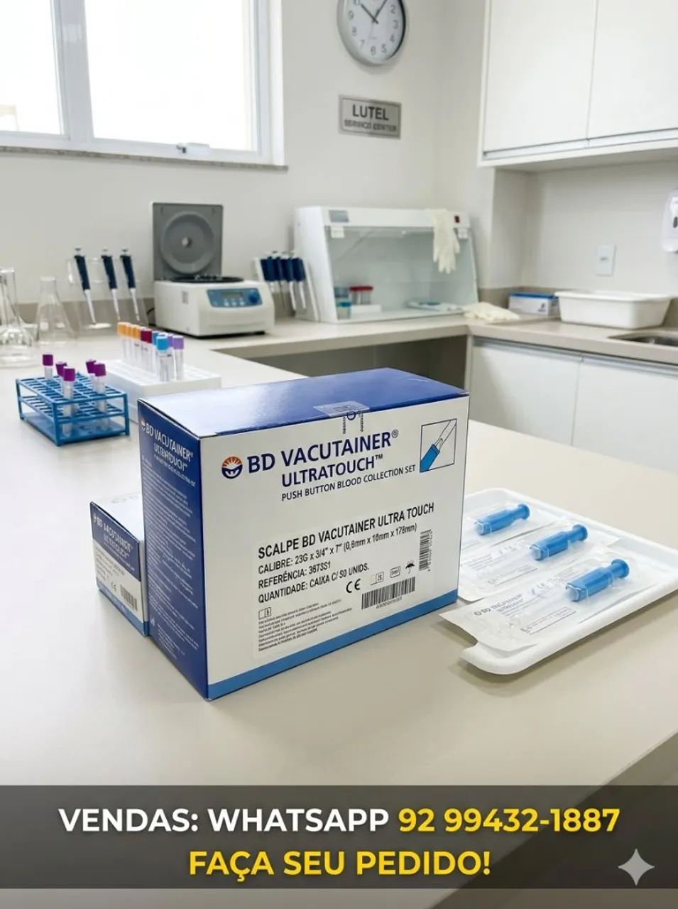 SCAP VACUTAINER BD 23G CAIXA COM 50 UNIDS  - Foto 4