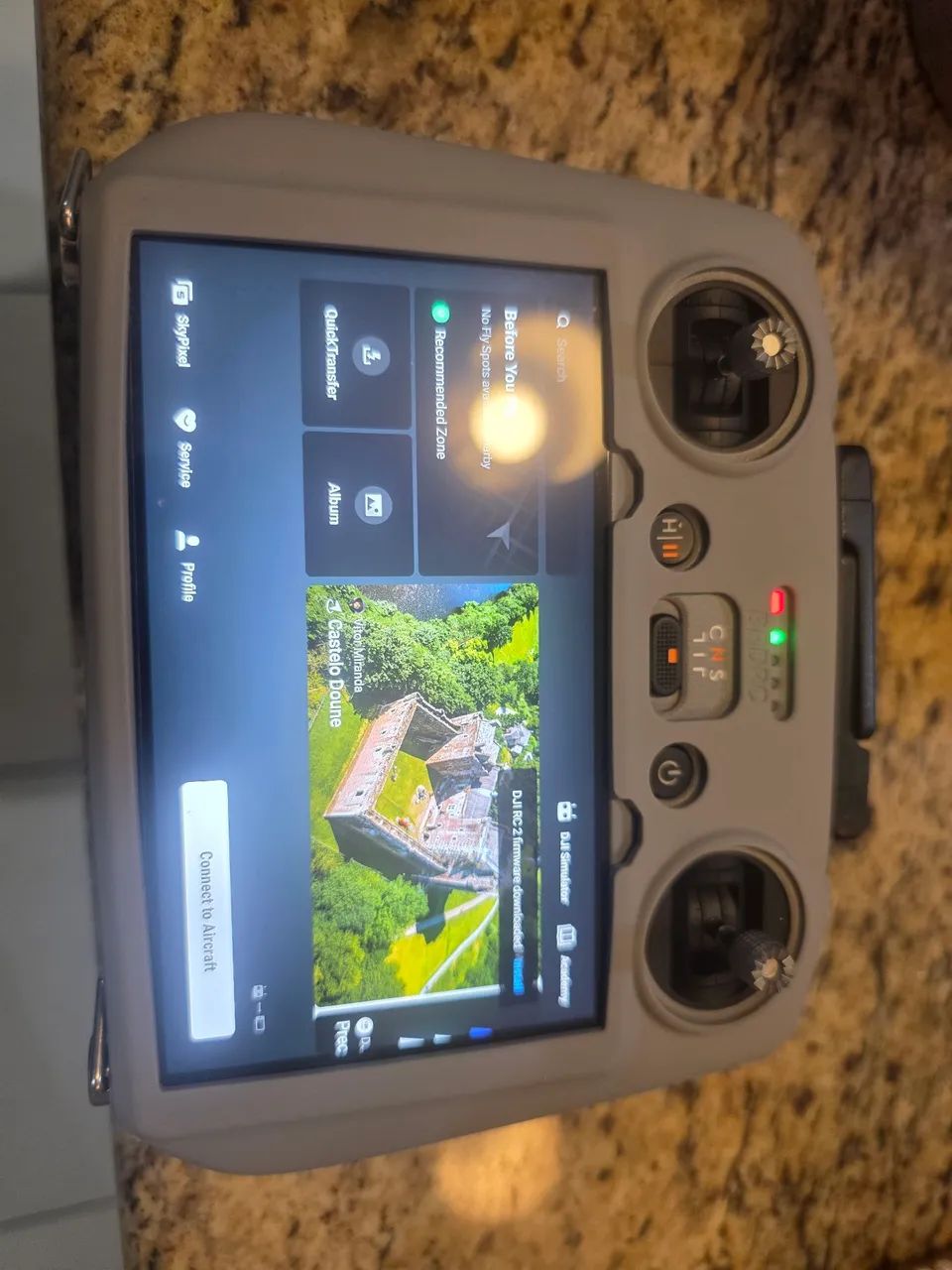 Controle Drone RC2 com tela e acessórios 