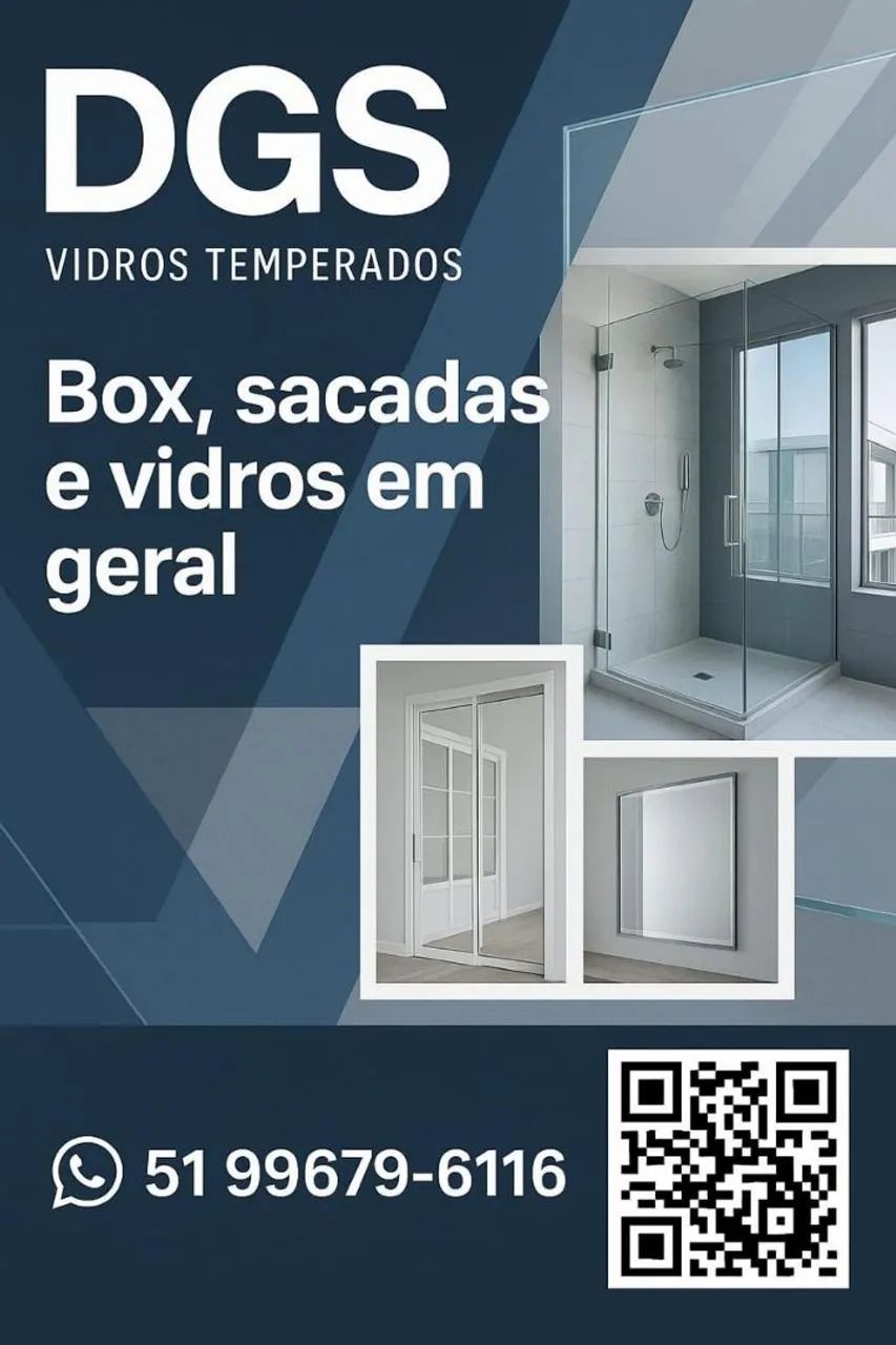Serviços em vidro temperado, box