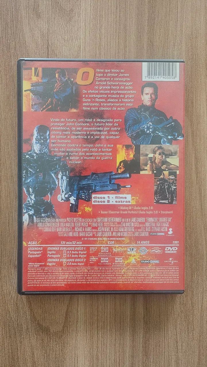 DVD Exterminador do futuro 2 - Duplo - CDs, DVDs etc - Barra Funda