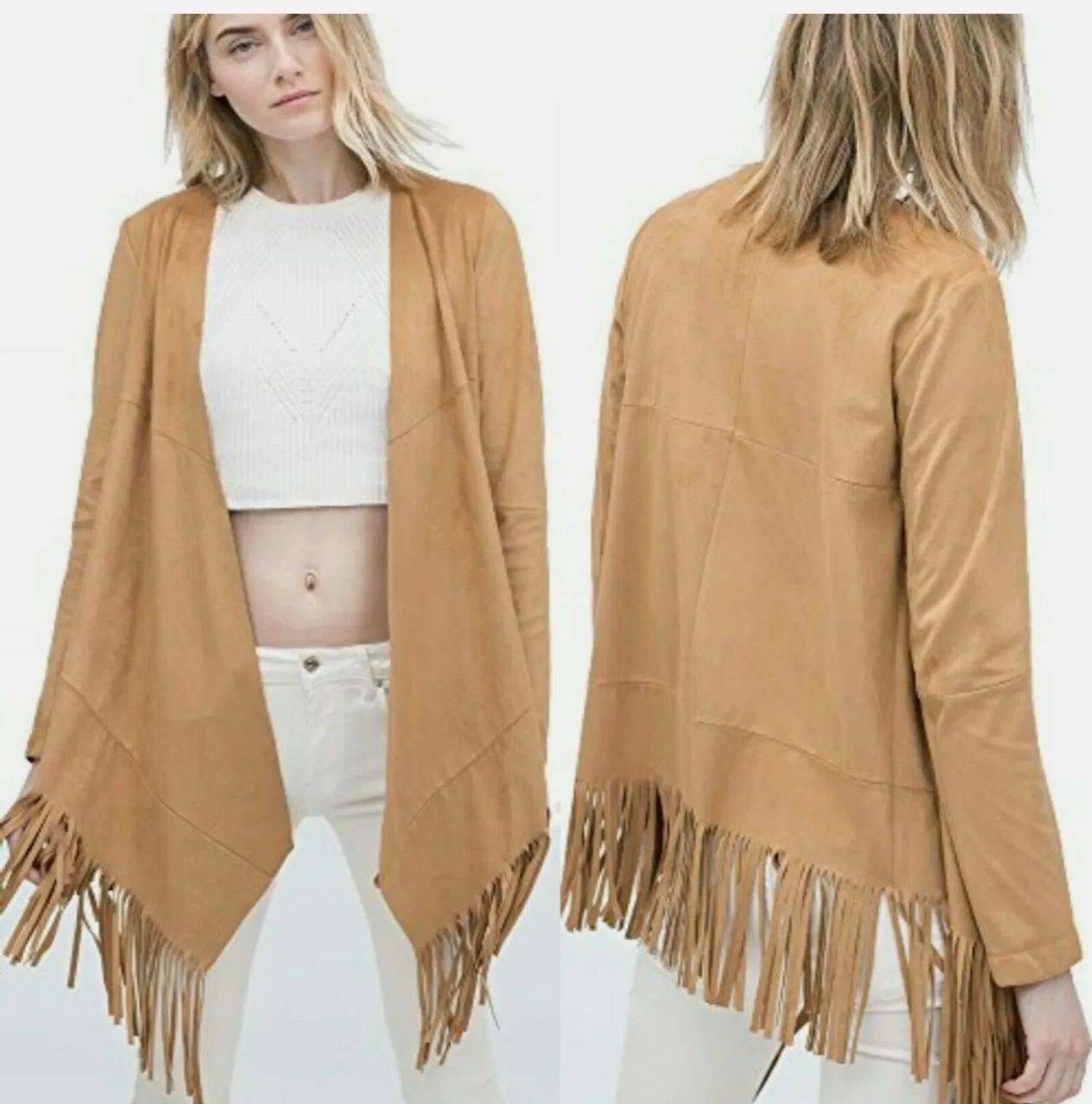 Colete camurça Zara