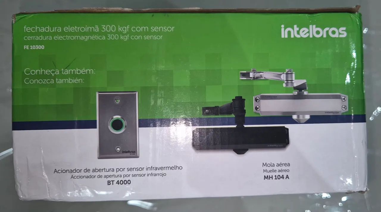 Fechadura Eletroímã 300 Kgf Intelbras Fe 10300 Com Sensor - Foto 2