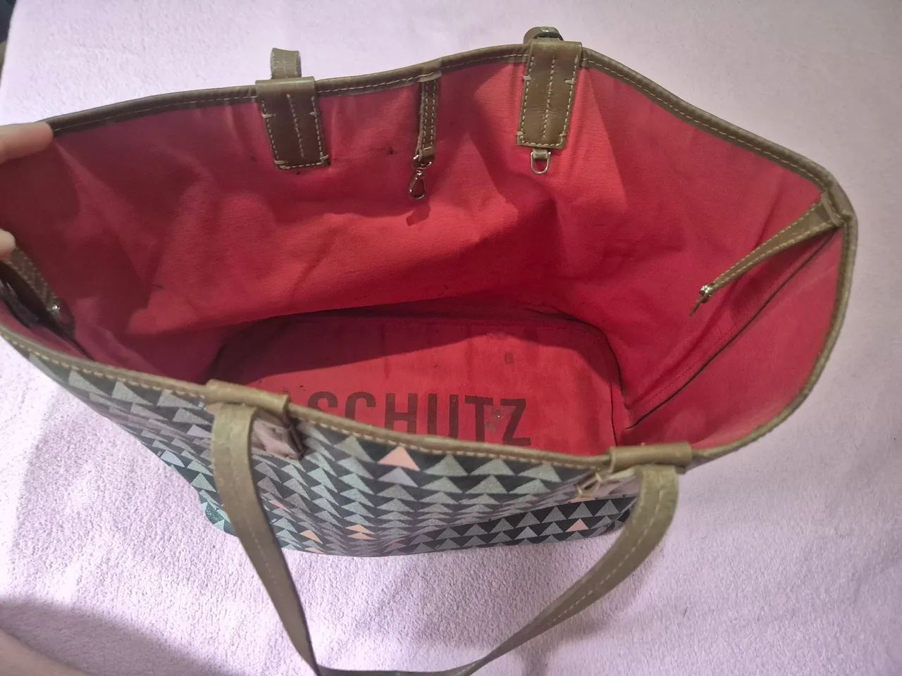 Bolsa Tote Triangle Nina Schutz Original - Foto 2