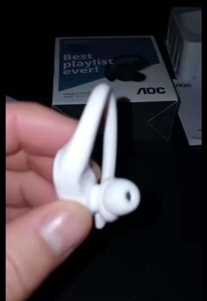 Fone bluetooth AOC Branco R$ 75 - Foto 2