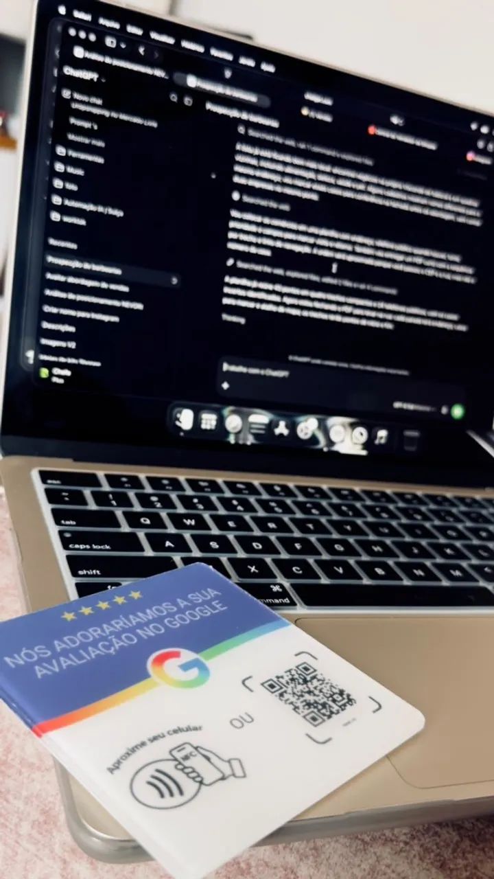 Placa Google Avaliações NFC + QR Code Personalizada para Comércio - Foto 2