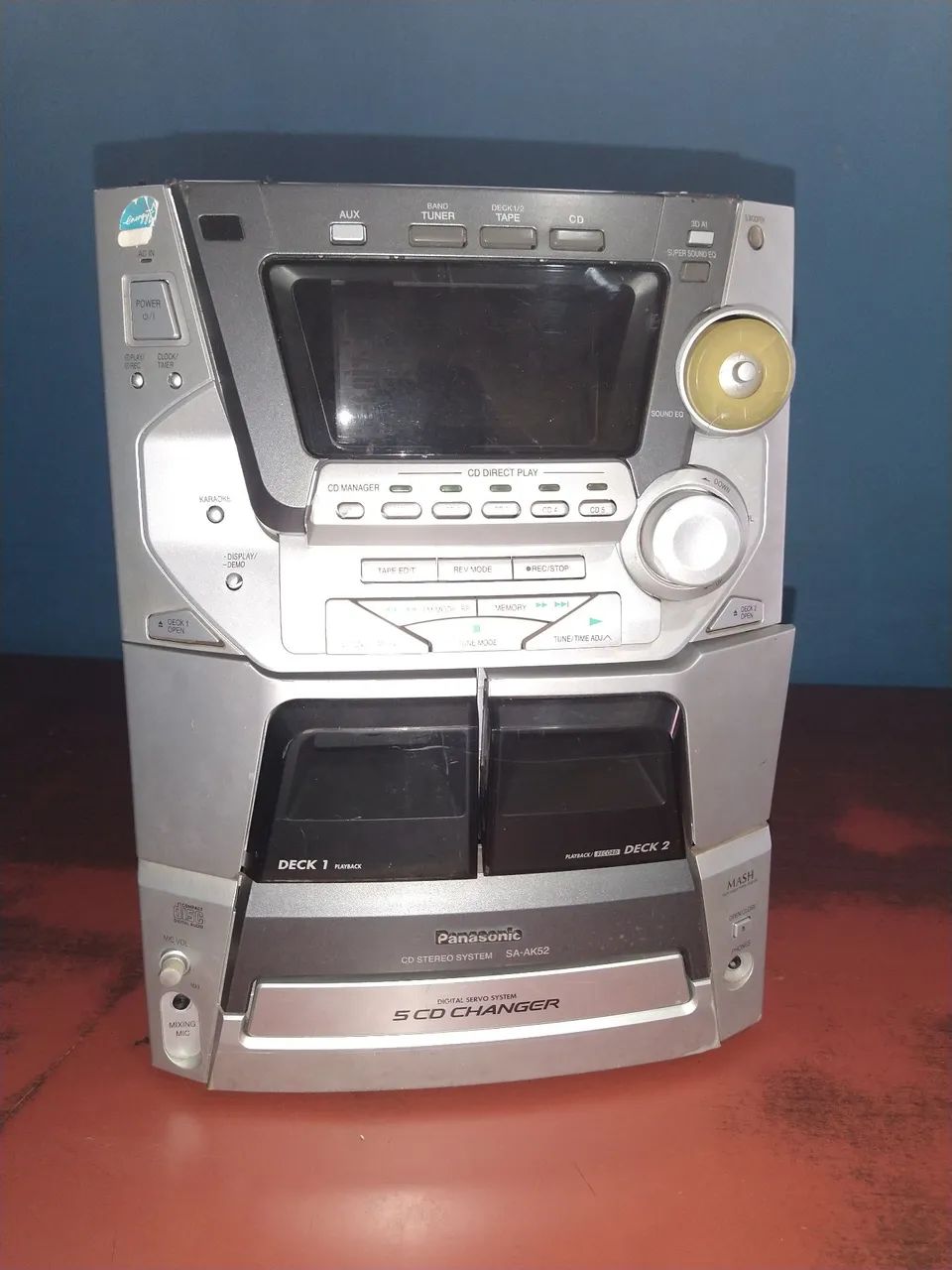 Central) Panasonic Sa AK 52 (leia a descrição) - Aparelhos de Som