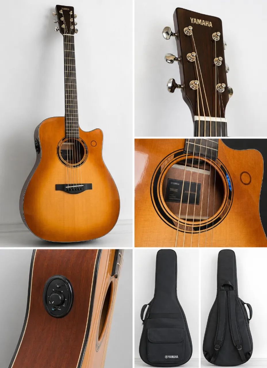 Violão Transacoustic Yamaha TAG3 C SB Aço