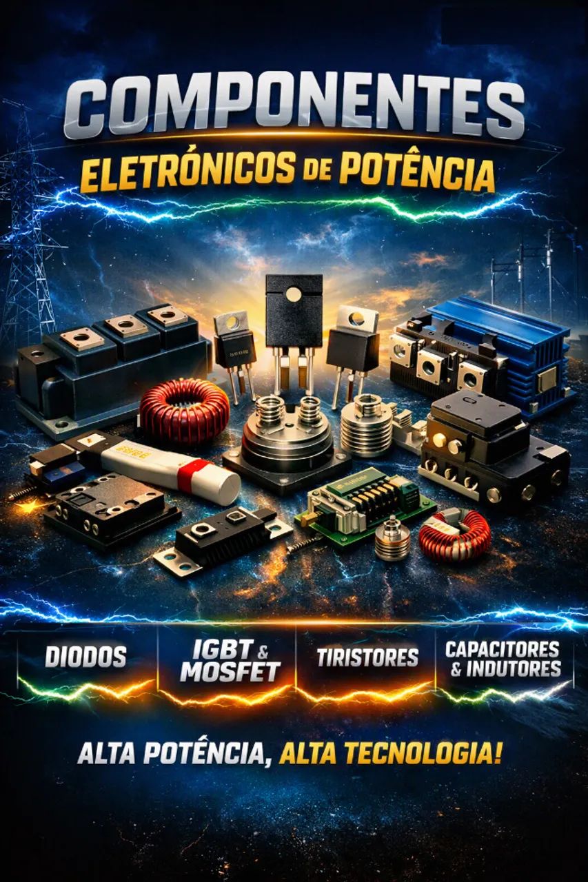 Componentes eletrônicos novos e usados