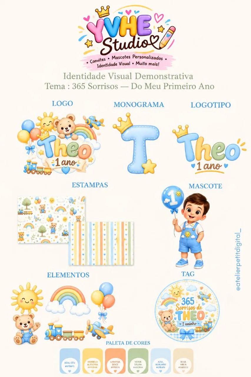 Papelaria Personalizada | Convites, Mascotes e Identidade Visual