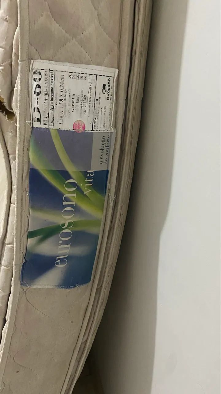 Cama box casal usada 