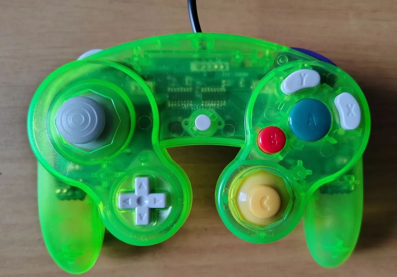 controle game cube verde - Foto 2