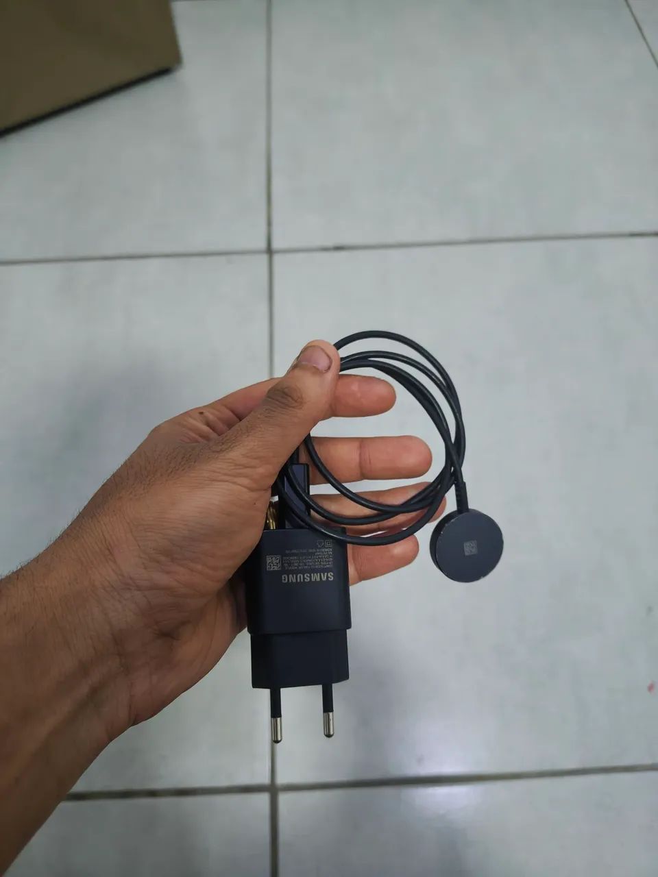 Carregador Galaxy watch original completo 