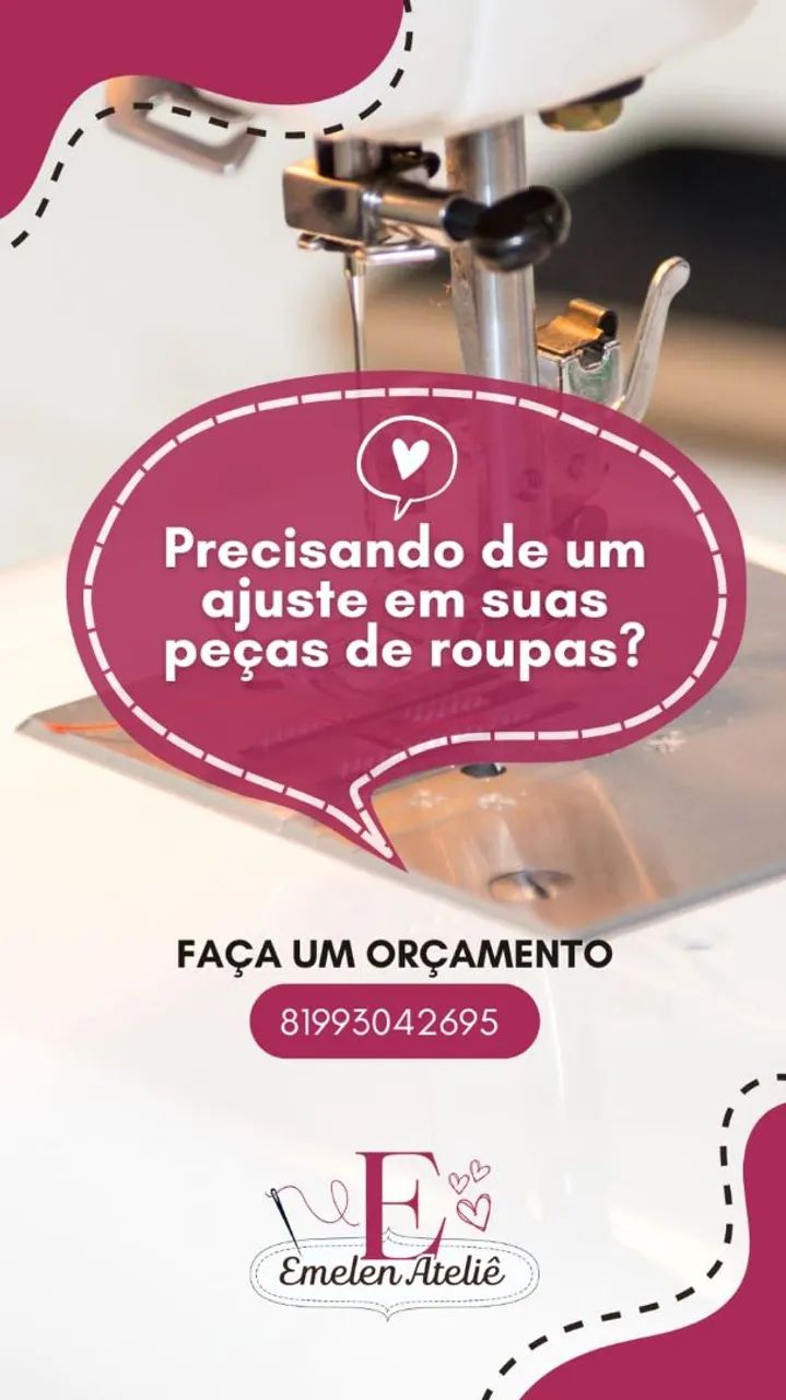 Costureira concertos de roupas
