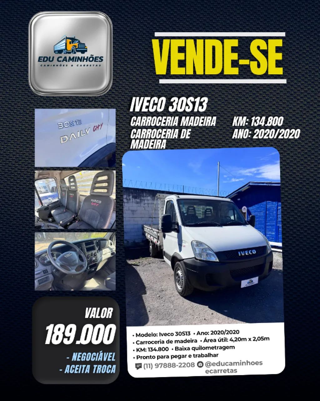 IVECO 30S13 3/4 4x2 | 2020/2020 - Foto 3