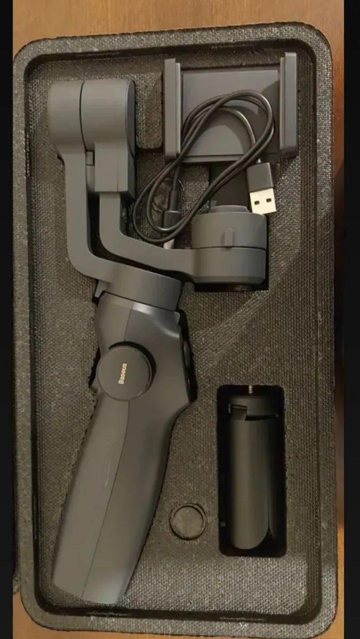 Estabilizador De Celular Gimbal Baseus Control 3 Eixos - Ótimo Estado - Foto 3