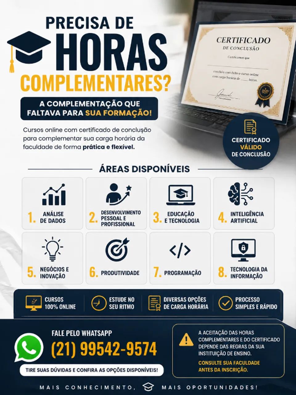 Horas Complementares ? Cursos Online com Certificado