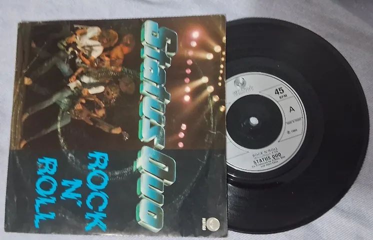 Compacto Vinil 7" Status Quo - Rock and roll P1980 França - Foto 3