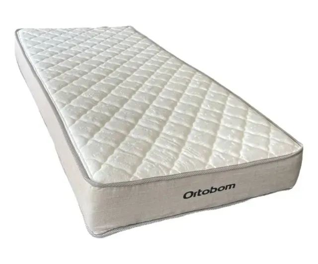 Colchão Solteiro Ortobom 1.88x0.88 Bege/Branco