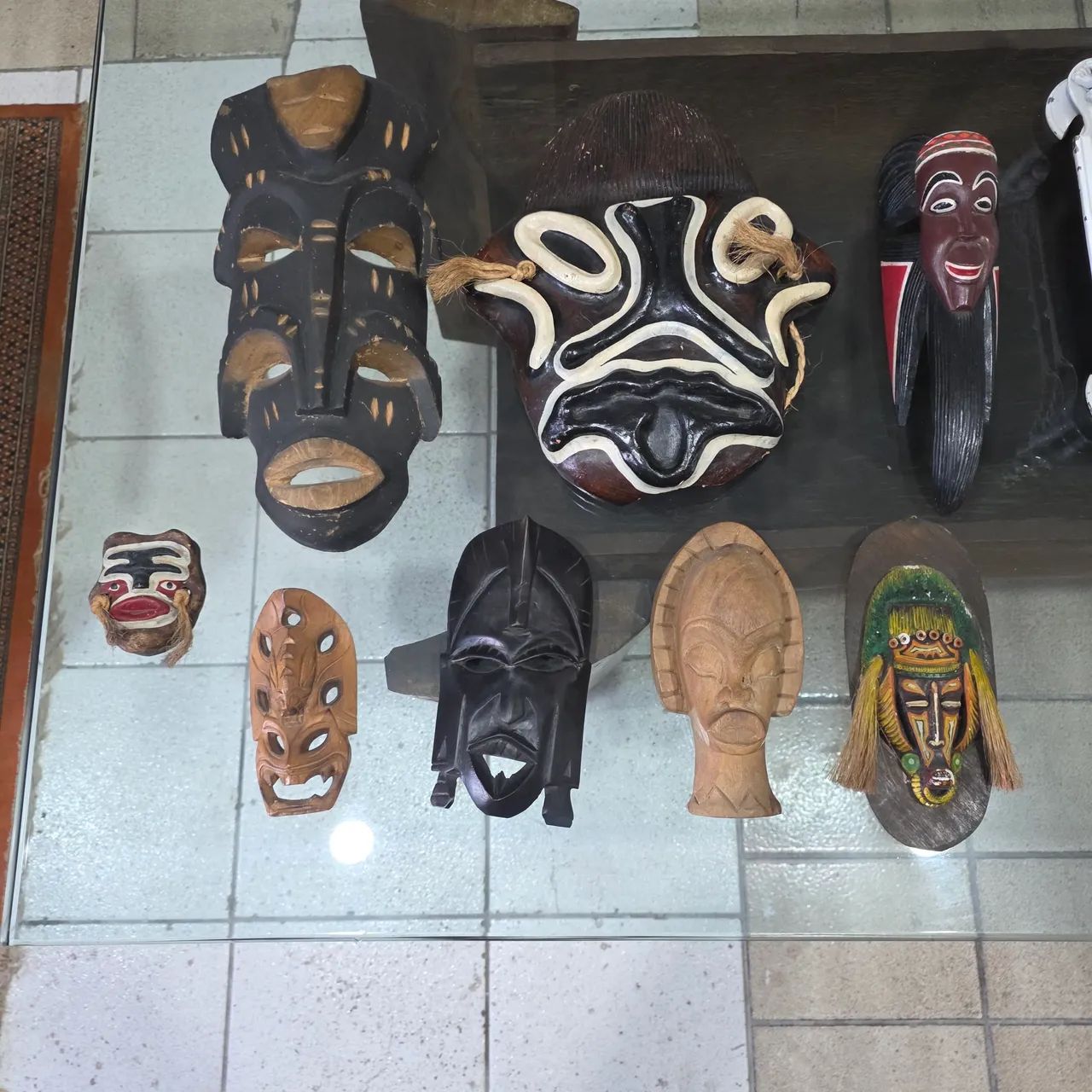 Decoração antiga,  conjunto de máscaras importadas  - Foto 2