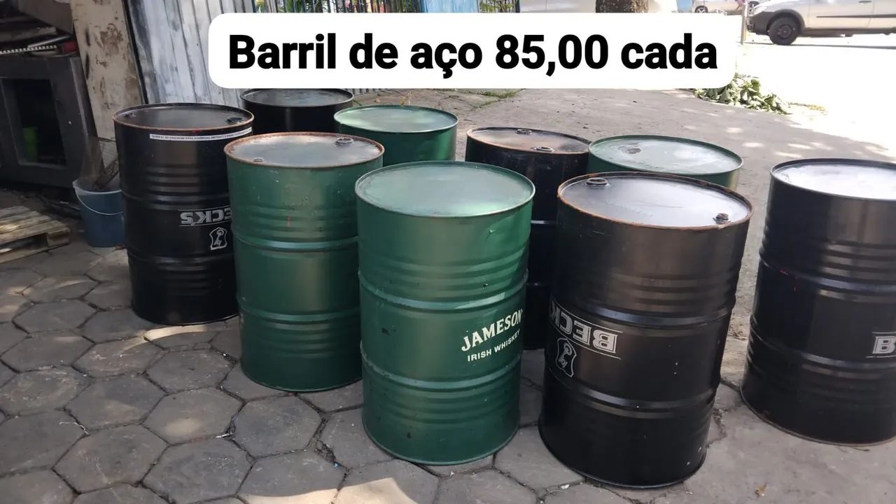 Barril de lata (85,00 cada) bares e adega