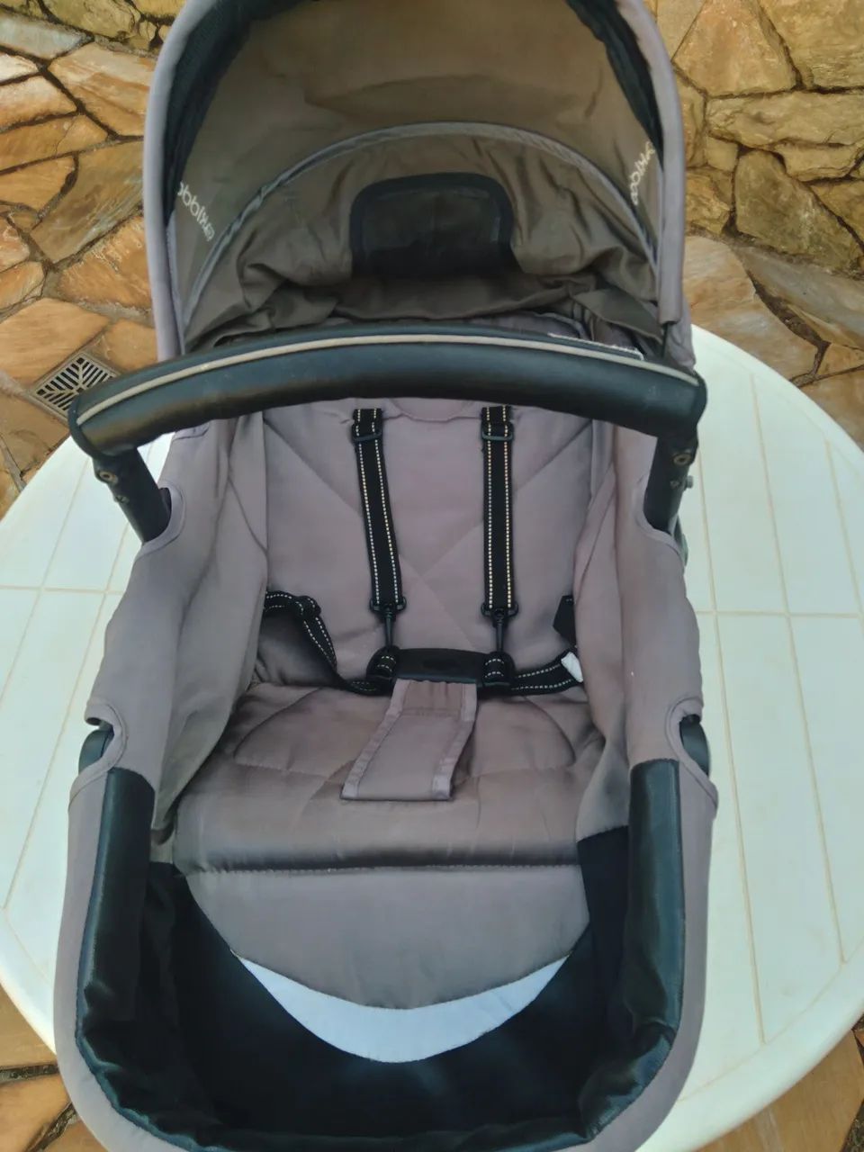 Carrinho de bebê KIDDO 3 peças berço + Moisés  - Foto 5