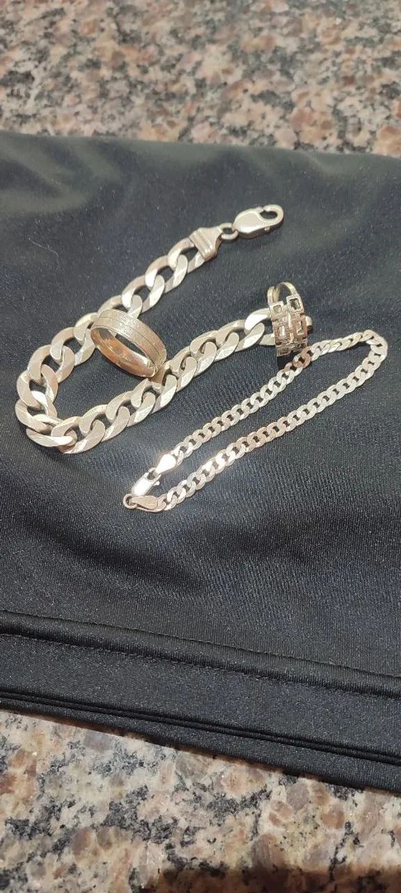 Pulseiras de prata  - Foto 3