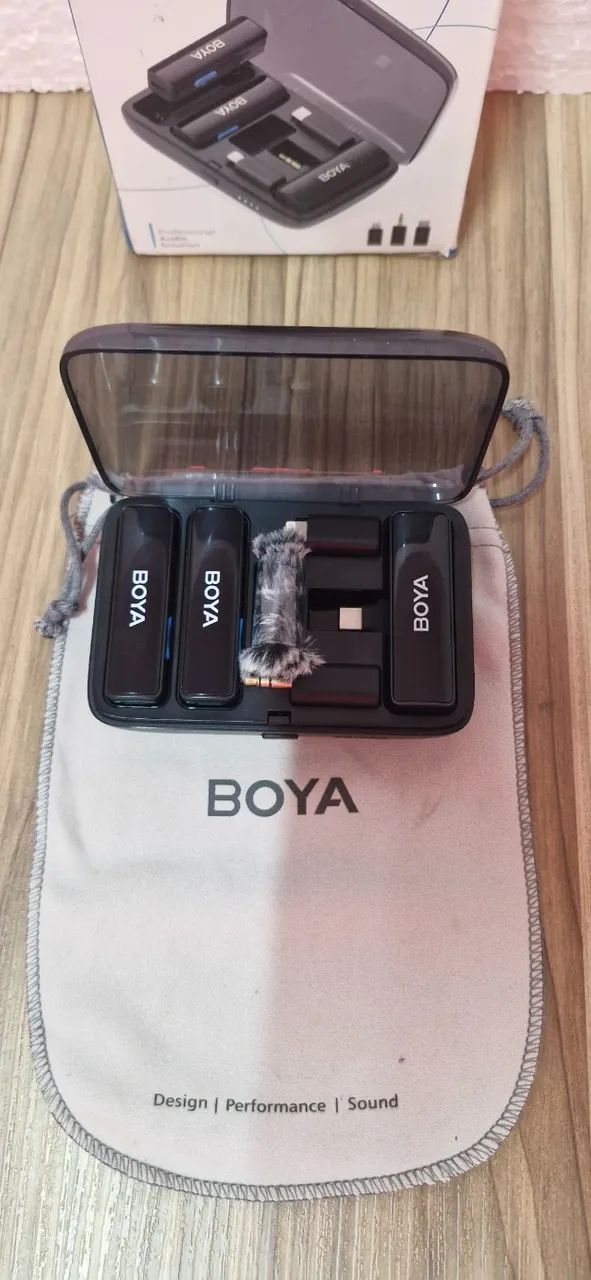 Microfone Sem Fio BOYALINK Dual Channel - Completo - Foto 4