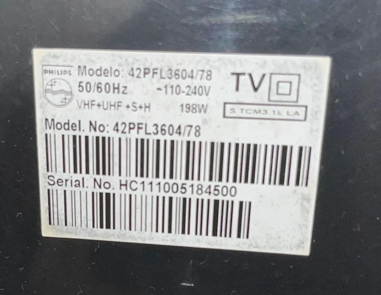 Doação! TV Philips 42 polegadas com defeito 