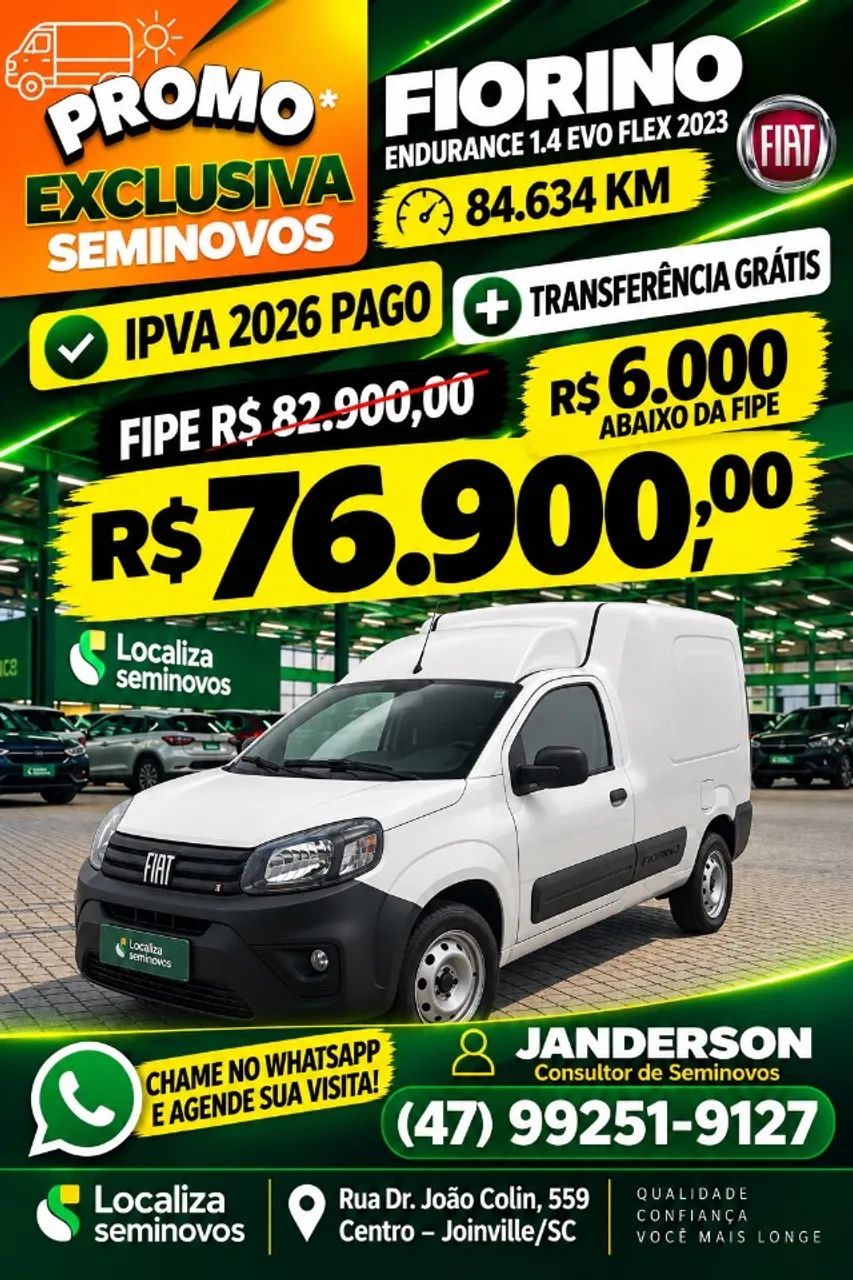 Fiat Fiorino Fiorino Endurance EVO 1.4 Flex 8V 2p 2023
