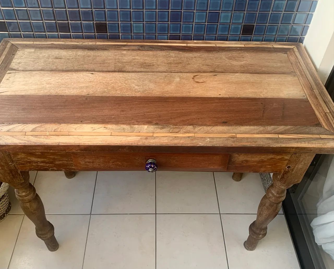 Mesa de madeira maciça  - Foto 2