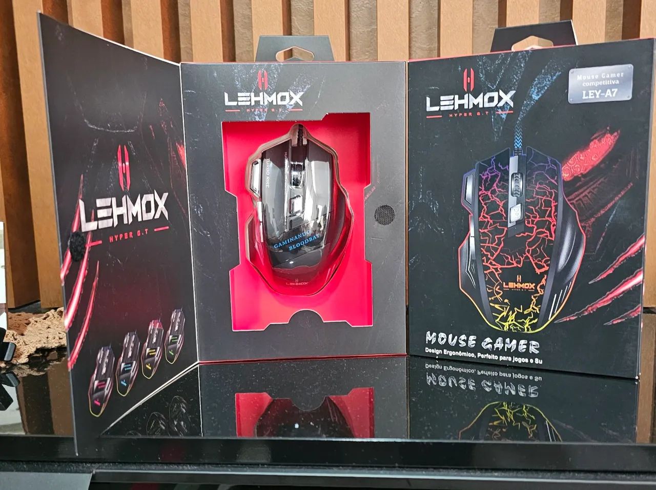 Mouse Gamer LEHMOX LEY-X7 com Caixa | DPI + Turbo Fire - Foto 4