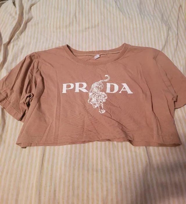 T-shirt marrom Prada  - Foto 2